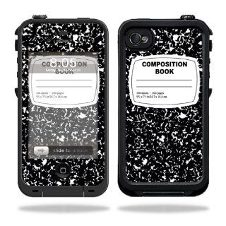 MightySkins Protective Vinyl Skin Decal Cover for LifeProof iPhone 4 / 4S Case Sticker Skins Compositon Book: Cell Phones & Accessories