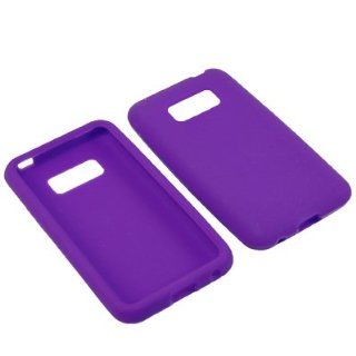 BW Soft Sleeve Gel Cover Skin Case for Virgin Mobile, Sprint LG Optimus Elite LS696  Purple Cell Phones & Accessories
