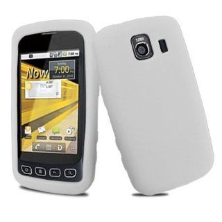 White Gel Skin Case for LG Optimus S (LS670) Sprint: Cell Phones & Accessories