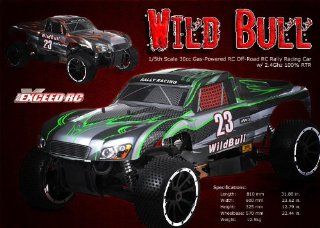 The New RTR Exceed RC WildBull 30cc 1/5Th Scale Off Road GP Rally Car: Toys & Games