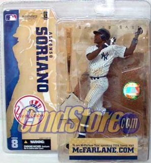 McFarlane Toys MLB Sports Picks Series 8 Action Figure Alfonso Soriano Pinstripe Jersey Variant: Toys & Games