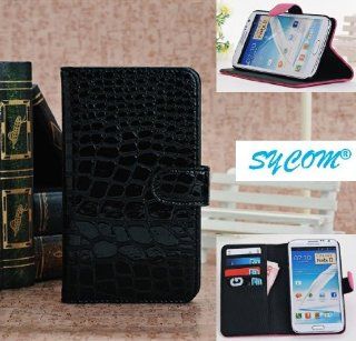 SYCOM Position Stand Protective Case for Samsung Galaxy Note II Note 2 N7100 with Credit Card Holder (Black). 6~10 Days Delivery: Cell Phones & Accessories