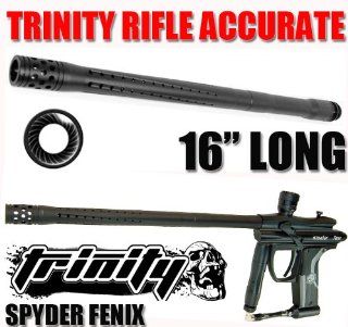 Trinity Paintball Accurate Rifle Barrel for Spyder Fenix Paintball Gun, Kingman Spyder Fenix Paintball Gun 16" Long Barrel, Spyder Paintball Gun Barrel, Spyder Gun Barrel, Paintball Barrel 16' Long, .689 Bore Size Barrel for Paintball Gun. : Sport