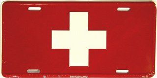 Switzerland Flag License Plate: Patio, Lawn & Garden