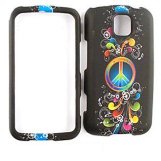 For Lg Optimus M / C Ms 690 Rainbow Peace Music Notes Matte Texture Case Accessories: Cell Phones & Accessories
