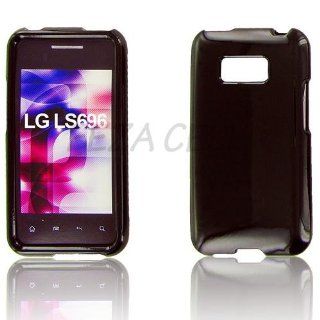 LG LS696 (Optimus Elite) Black Protective Case Cell Phones & Accessories