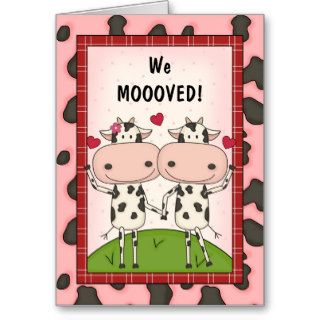 Change of Address   Cows Greeting Cards