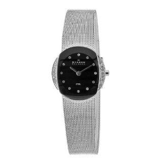 Skagen Women's O689SSSB Quartz Black Dial Stainless Steel Watch: Skagen: Watches