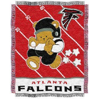 NFL Atlanta Falcons Woven Jacquard Baby Throw Blanket  Sports Fan Throw Blankets  Sports & Outdoors