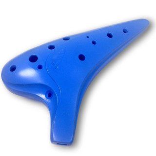 Legend of Zelda Inspired 12 Hole Ocarina   Alto C  Sky Blue Durable Plastic   Link  Sweet Potato flute   Focalink   Easy to play   Perfect for First Timers   Free Songbook, Tutorial & Neck Strap: Musical Instruments