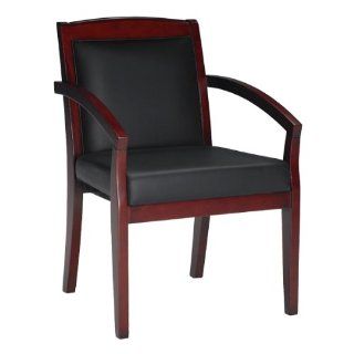 Corsica Two Wood Guest Chair Finish Sierra Cherry   Executive Chairs