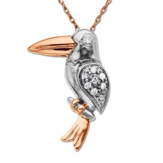 toucan pendant in 10k two tone gold orig $ 249 00 now $ 211 65 add