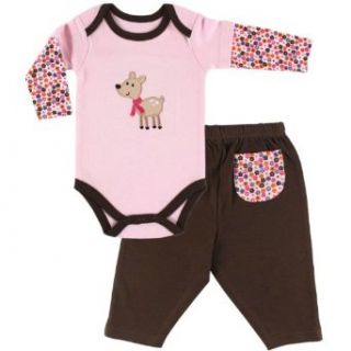 Hudson Baby Long Sleeve Bodysuit and Pant Set: Clothing