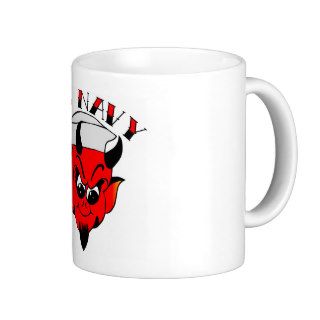 US Navy Lil Red Devil Old Skool Tattoo Coffee Mugs