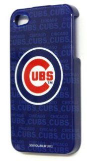 [WG] MLB CHICAGO CUBS HARD BACK PIECE Faceplate Protector Case Cover for Apple iPhone 4S / 4G / 4 (Fits any carrier AT&T, VERIZON AND SPRINT) + Free Detachable Neck Strap / Lanyard: Cell Phones & Accessories