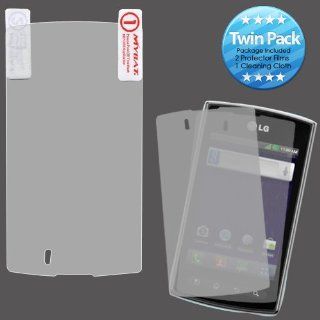 MYBAT LGMS695LCDSCPRTW LCD Screen Protector for LG Optimus M+ MS695   Retail Packaging   Twin Pack: Cell Phones & Accessories