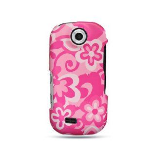 Hot Pink Pop Flower Hard Cover Case for Samsung Suede SCH R710: Cell Phones & Accessories
