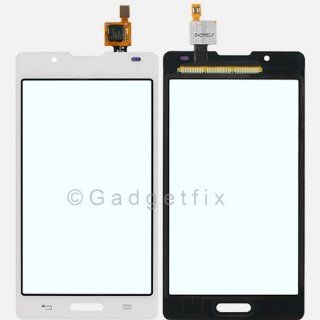 White LG Optimus L7 2 II P710 Digitizer Touch Screen Top Outer Glass Panel Lens: Cell Phones & Accessories