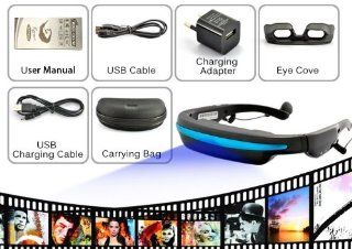 2013 Newest Style Mobile Theatre Video Glasses   Movies on 52 Inch Virtual Screen Built in Earphone Video Glasses s: Electronics