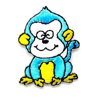 Monkey Zoo Funny Cute Appliques Hat Cap Polo Backpack Clothing Jacket Shirt DIY Embroidered Iron On / Sew On Patch #1