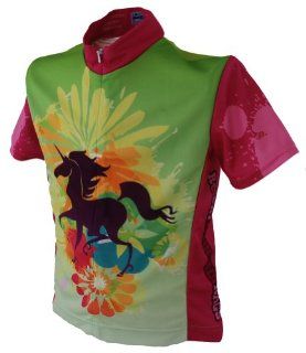 Rocky Mountain Rags Children's Unicorn Cycling Jersey : Sports & Outdoors