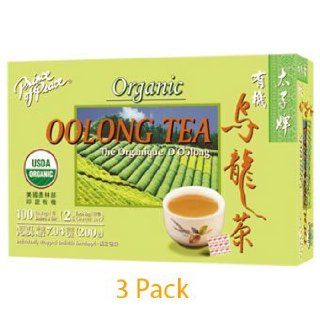 Prince of Peace Organic Oolong Tea (Wu Long Tea) with 100 Tea Bags(Pack of 3) : Black Teas : Grocery & Gourmet Food