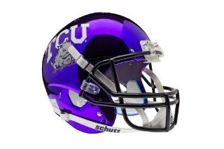 NCAA TCU Horned Frogs Replica XP Helmet   Alternate 5 (Chrome Purple) : Sports Related Collectible Mini Helmets : Sports & Outdoors