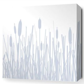 Inhabit Estrella Cattails Stretched Graphic Art on Canvas in Ice CATI Size 1