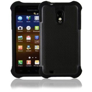 CellJoy Triple Defender Layered Back Cover Case for Samsung Galaxy S II, Epic 4G Touch (SPH D710, SCH R760) (Sprint / US Cellular) Samsung Galaxy S II   Blue and Black [CellJoy Retail Packaging]: Cell Phones & Accessories