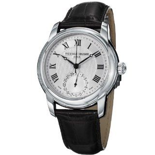 Frederique Constant Men's FC710MC4H6 Maxime Black Leather Strap Watch: Frederique Constant: Watches