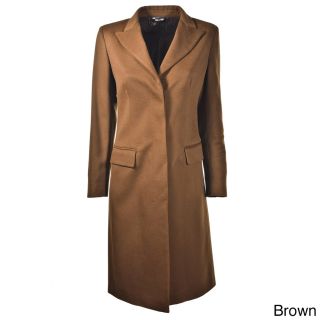 Hathaway Hathaway Womens Italian made Cashmere Coat Brown Size S (4 : 6)