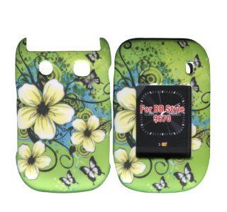 Hawaiien Flowers Blackberry Style, Flip 9670 Case Cover Hard Phone Cover Case Faceplates Cell Phones & Accessories