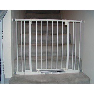 North States Supergate Easy Close Metal Gate, White : Indoor Safety Gates : Baby