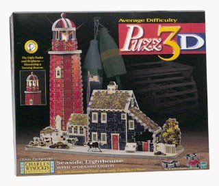 Puzz 3D Seaside Lighthouse with Working Light!   Original CHARLES WYSOCKI'S Americana Series: Toys & Games