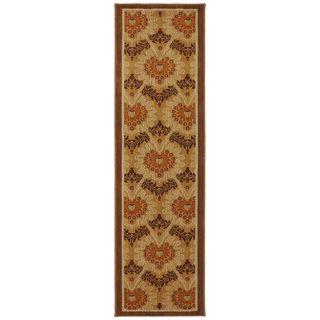 Karastan Carmel Poppy Hills Bone Rug (24 X 83)