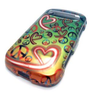 Samsung R720 Admire Vitality Green Hippie Heart Gloss Smooth Hard Case Cover Skin Protector Metro PCS Cricket Cell Phones & Accessories