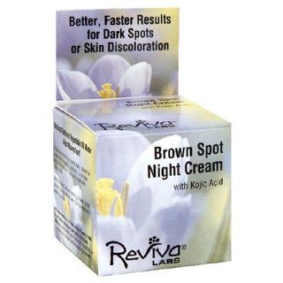 Reviva Labs Brown Spot Night Cream, with Kojic Acid, 1 Ounces (28 g) (Pack of 3) : Facial Treatment Products : Beauty