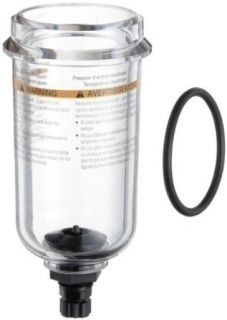 Parker PS732P Polycarbonate Bowl with Twist Drain for 06, 11F and 06E Series Filter/Regulator, 4.4oz Capacity, 150 psig: Compressed Air Combination Filters And Regulators: Industrial & Scientific