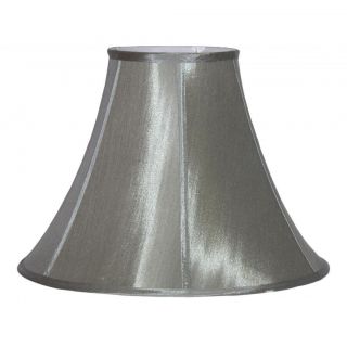 Pewter Silk Bell Lamp Shade