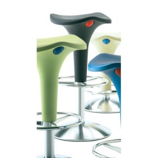 Rexite Zanzibar Bar Stool with Gas Lift Adjustable Height 2210 Seat Color: Black