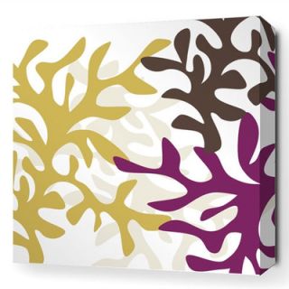 Inhabit Spa Reef Stretched Graphic Art on Canvas in Plum REPL Size 16 x 16