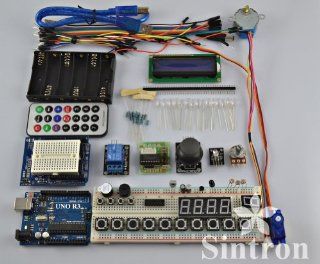 [Sintron] Master Kit + UNO R3 Board for Arduino Starter+ AVR Learner: Electronics