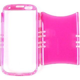 Cell Armor I747 RSNAP A010 ED Rocker Series Snap On Case for Samsung Galaxy S3   Retail Packaging   Trans. Hot Pink: Cell Phones & Accessories