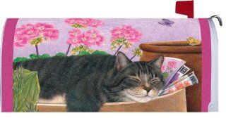 Mailbox Cover Cat Nap By Custom Decor 18x21 : Prints : Patio, Lawn & Garden