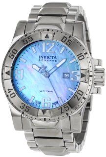 Invicta Men's 0515 Reserve Collection Blue Mother Of Pearl Stainless Steel Watch: Invicta: Watches