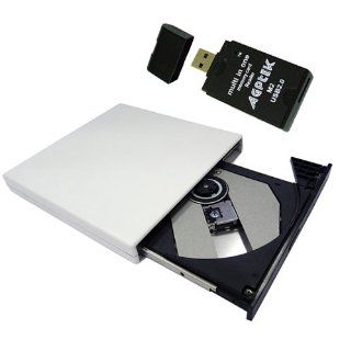 Slim External USB 2.0 CD ROM Drive for Acer Aspire One 8.9 (all) mini Acer Aspire One AO751h AOA110 AOA150 AOD150 AOD250 w/ AGPtek USB 2.0 All in One Card Reader: Computers & Accessories