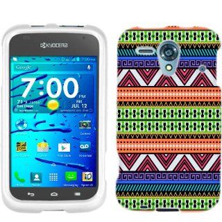 Kyocera Hydro Edge Aztech Navajo Neon Black Pattern Phone Case Cover: Cell Phones & Accessories