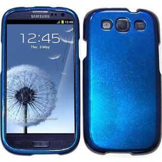 Cell Armor I747 SNAP A012 IC Snap On Case for Samsung Galaxy SIII   Retail Packaging   Chameleon Solid Blue Cell Phones & Accessories
