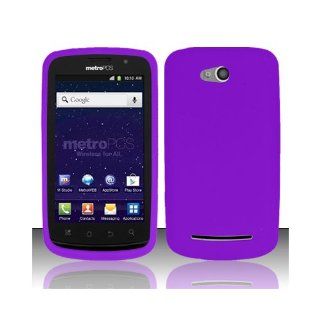 Purple Soft Silicone Gel Skin Cover Case for Coolpad Quattro 4G 5860E Cell Phones & Accessories