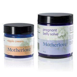 Motherlove Herbal Nipple Cream (1 oz) WITH Pregnant Belly Salve (4 oz): Health & Personal Care